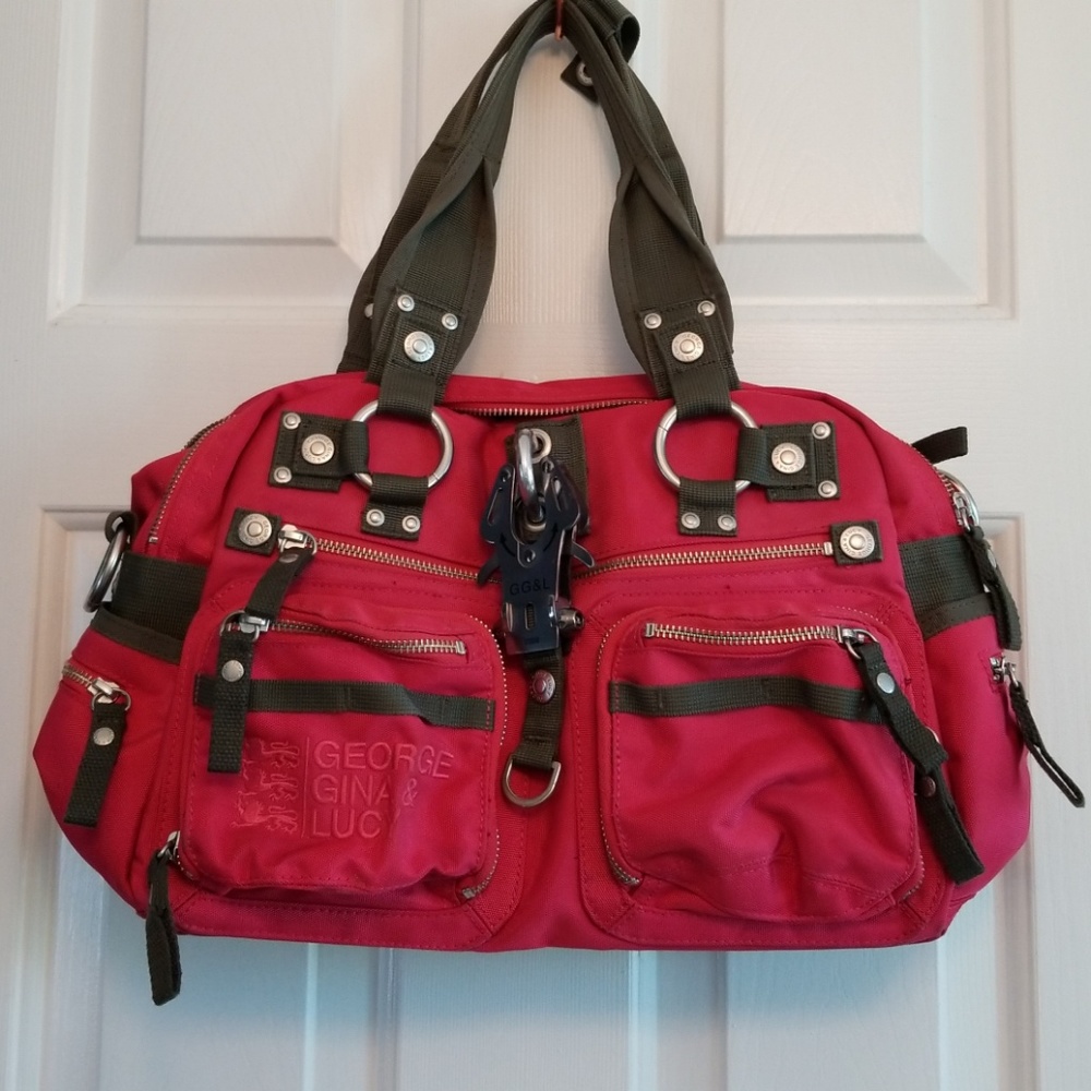 George, Gina & Lucy Double B hot pink handbag